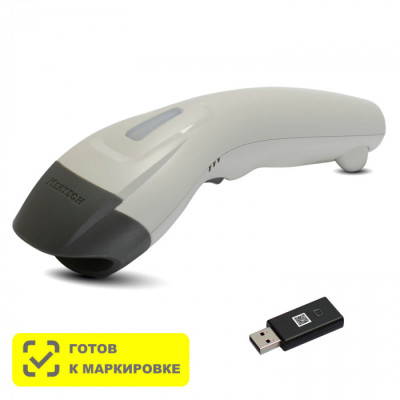 Беспроводной сканер штрих-кода Mertech CL-610 BLE Dongle P2D USB белый