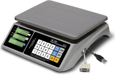 Торговые настольные весы M-ER 328 AC-6.1 "TOUCH-M" LCD RS232 и USB
